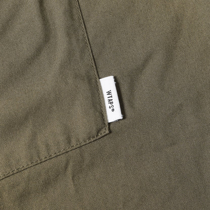 20SS ミリタリー ポリレーヨン オープンカラー 半袖シャツ (BUDS SS / SHIRT.RAPO.POPLIN)