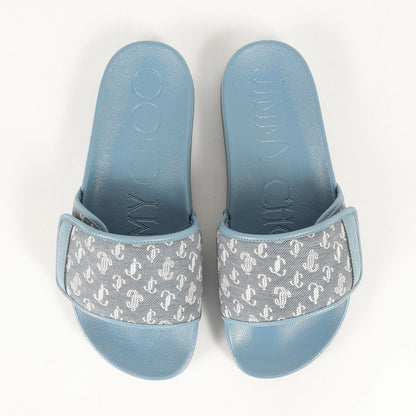 23SS デニム JCモノグラム スライド サンダル (FITZ)