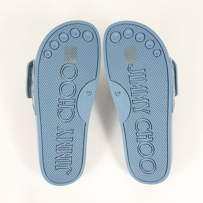 23SS デニム JCモノグラム スライド サンダル (FITZ)