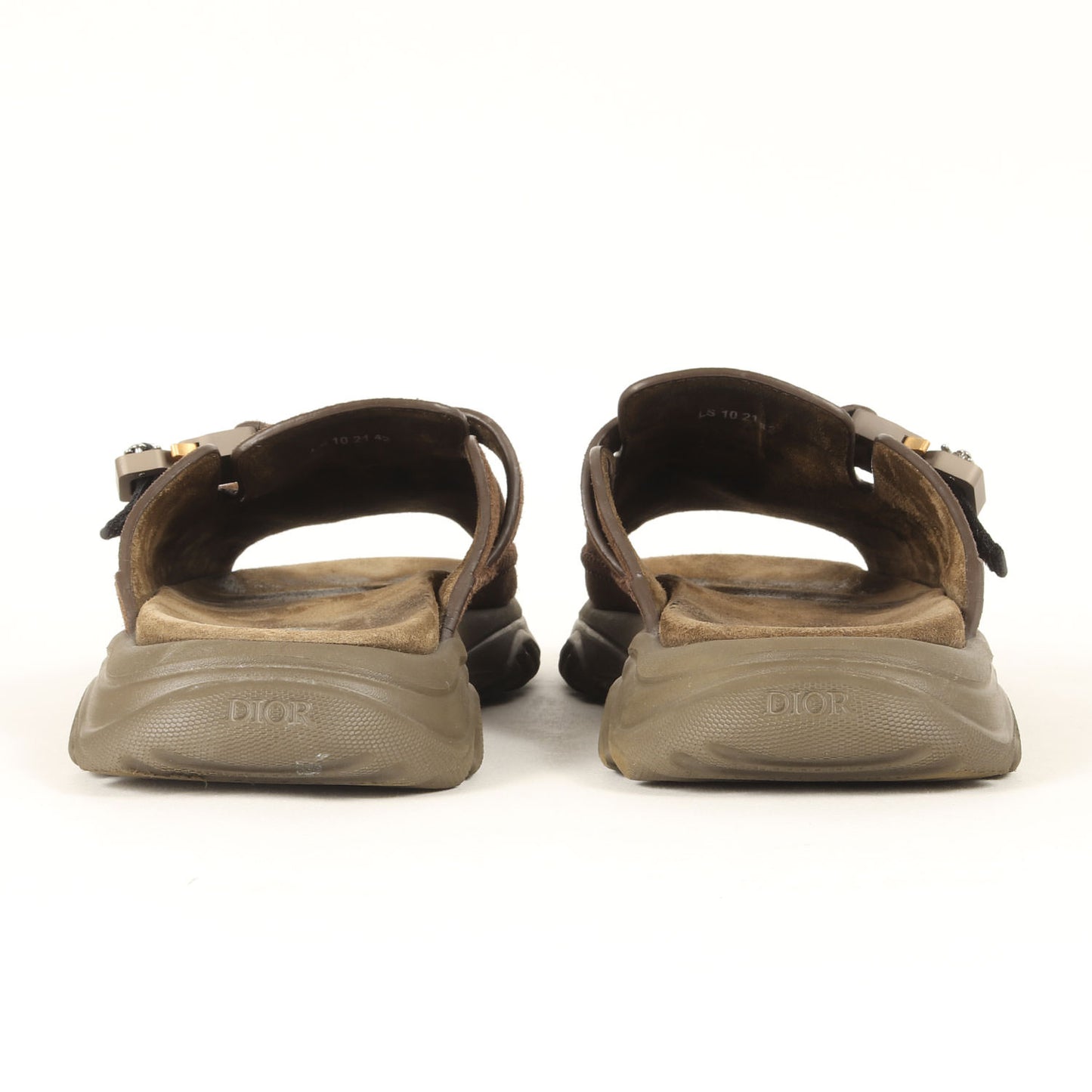 22SS ×Travis Scott / Cactus Jack スエードレザー パッチカスタム ラバー サンダル