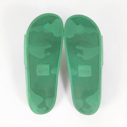 エンボスロゴマーク ラバー スライド サンダル