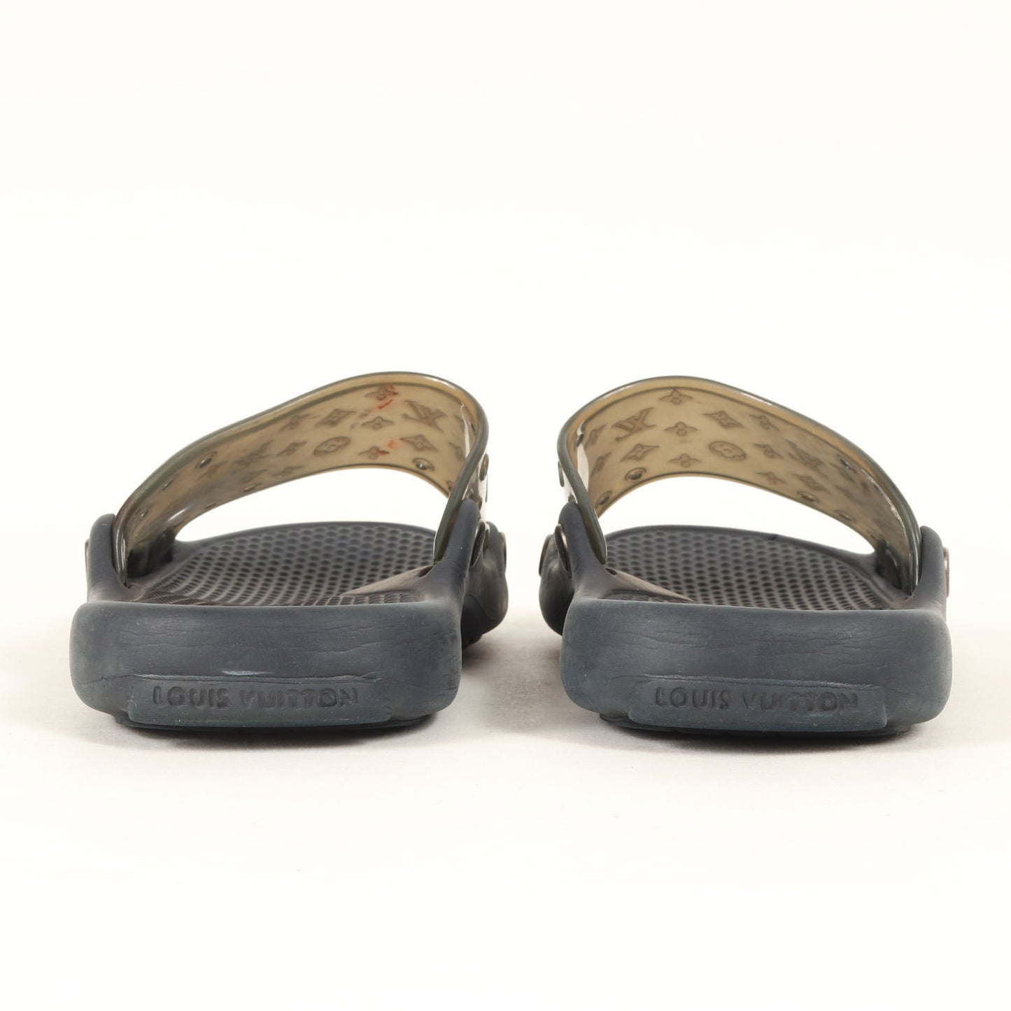 ブラック金具 モノグラム ラバー ビーチサンダル