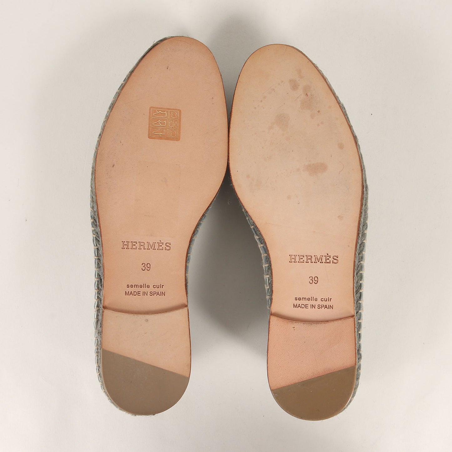 セリエボタン ヌバックレザー エスパドリーユ サンダル