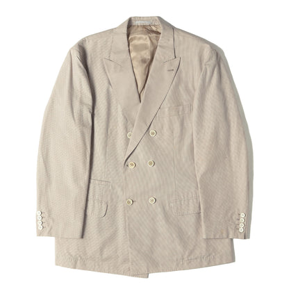 ハウンドトゥース ピークドラペル 2B ダブル テーラードジャケット