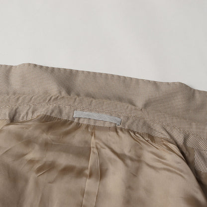 ハウンドトゥース ピークドラペル 2B ダブル テーラードジャケット