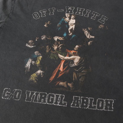 24SS ヴィンテージ加工 絵画グラフィック Tシャツ (MARY SKATE S/S TEE) OMAA120S24JER006