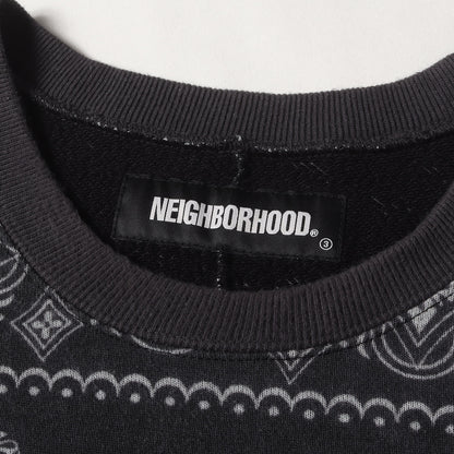 バンダナ パッチワーク クルーネック スウェット (BANDANA CHOPPED EC-CREW.LS) 212UNNH-CSM03