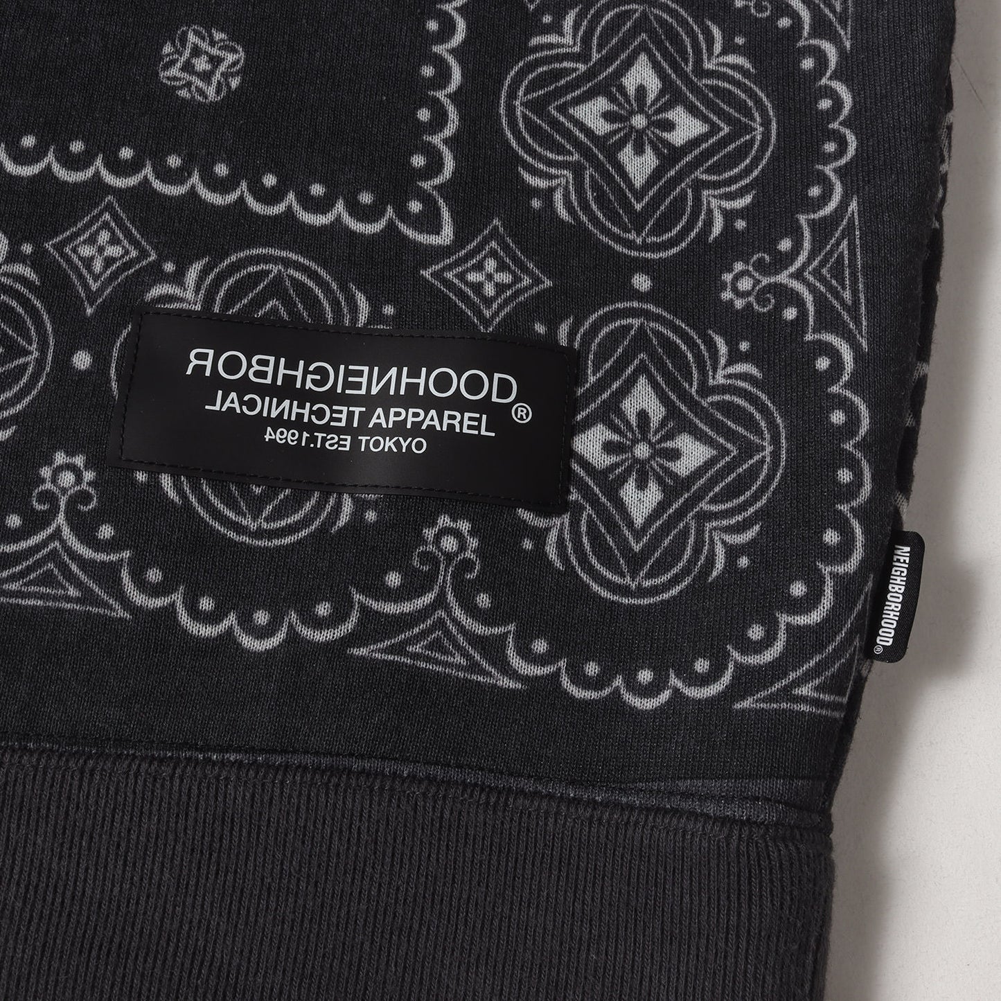 バンダナ パッチワーク クルーネック スウェット (BANDANA CHOPPED EC-CREW.LS) 212UNNH-CSM03