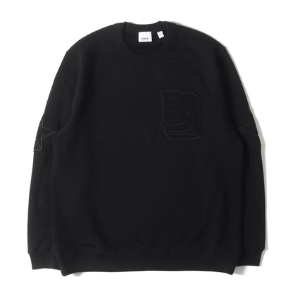 [近年モデル] レイヤードロゴワッペン クルーネック スウェット