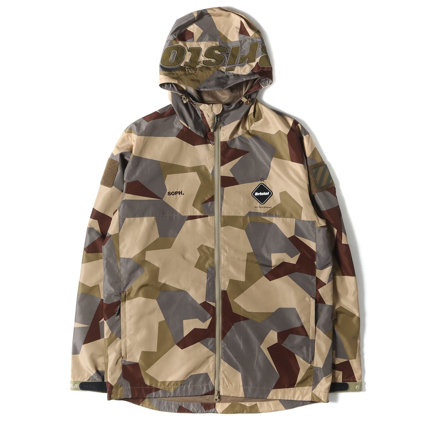 幾何学 迷彩 プラクティス ナイロン パーカー (CAMOUFLAGE PRACTICE JACKET)