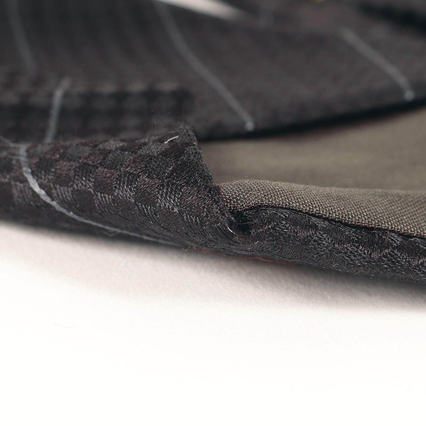 マイクロ ダミエ レジメンタル シルク ネクタイ / イタリア製 クラヴァット