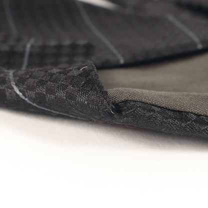 マイクロ ダミエ レジメンタル シルク ネクタイ / イタリア製 クラヴァット