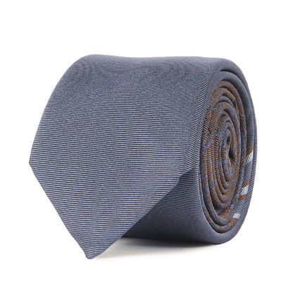 [近年モデル] オブリーク レジメンタル シルク ネクタイ / イタリア製