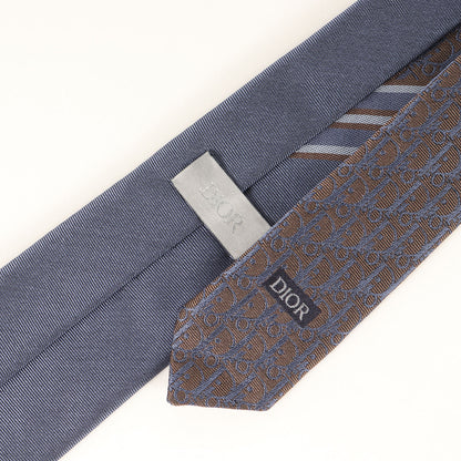 [近年モデル] オブリーク レジメンタル シルク ネクタイ / イタリア製