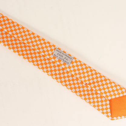 [近年モデル] チェス駒 ナイト モノグラム シルク ネクタイ / フランス製 6305 PA ショップバッグ