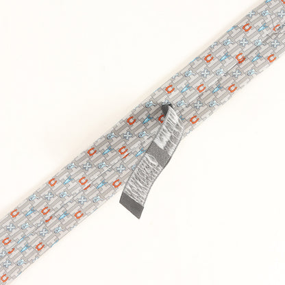 [近年モデル] Hマーク クローバー ホースシュー シルク ネクタイ / フランス製 6292 EA 馬蹄 四葉のクローバー