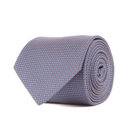 [近年モデル] メガ・シャリオ H柄 ドット シルク ネクタイ / フランス製 339098T 立体 馬のたてがみ