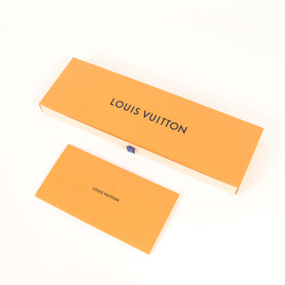 [近年モデル] 24K金糸 ダミエ シルク ネクタイ / イタリア製 クラヴァット M74721