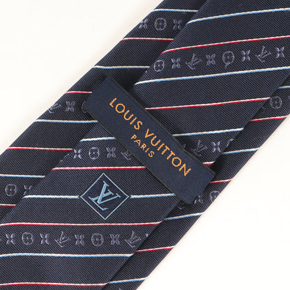 [近年モデル] レジメンタル モノグラム シルク ネクタイ / イタリア製 クラヴァット M77477