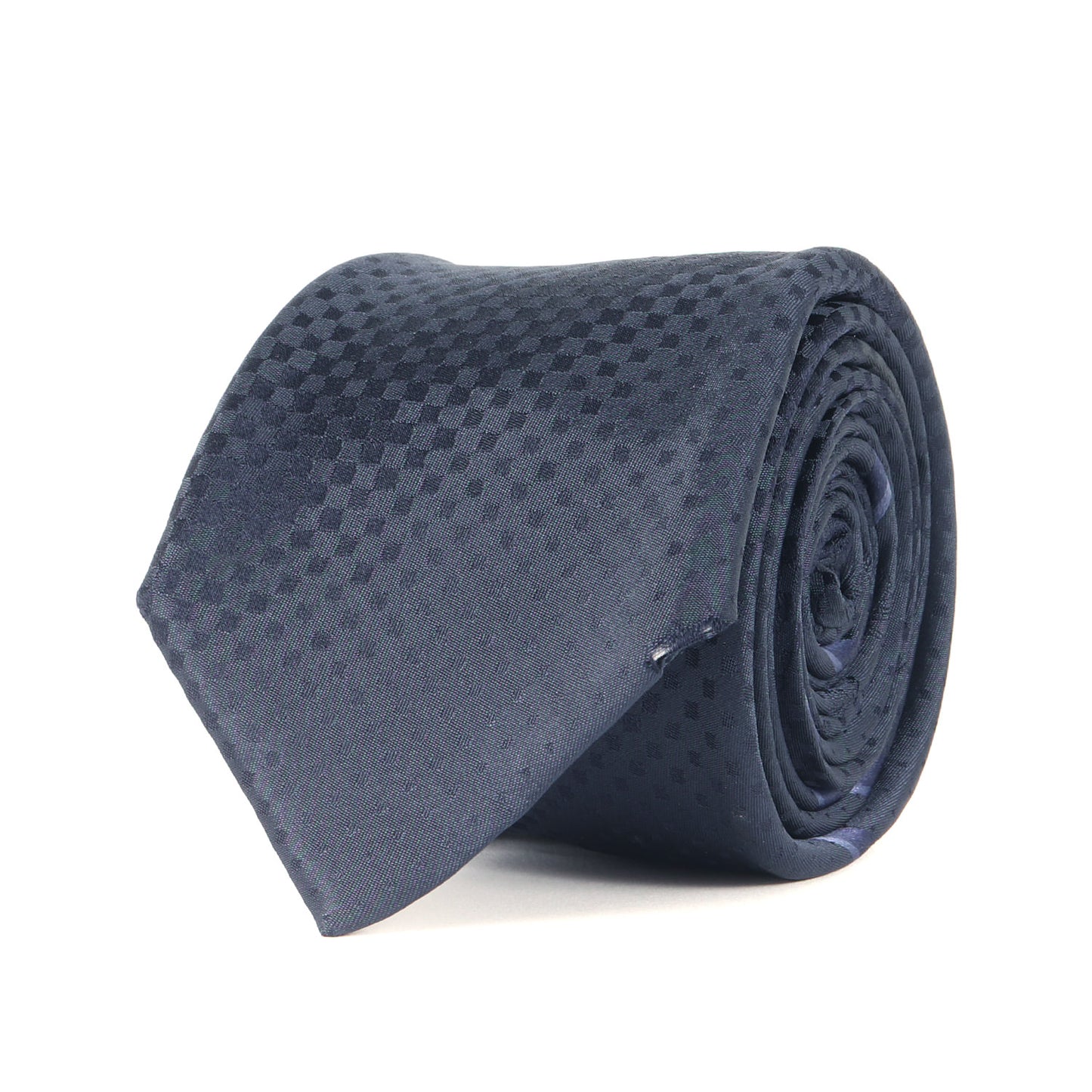 マイクロ ダミエ レジメンタル シルク ネクタイ / イタリア製 クラヴァット