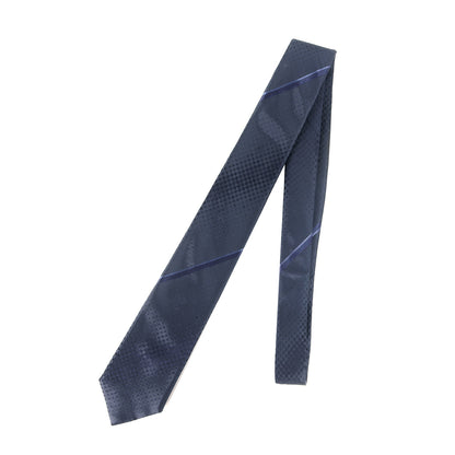 マイクロ ダミエ レジメンタル シルク ネクタイ / イタリア製 クラヴァット