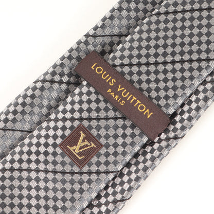 マイクロ ダミエ レジメンタル シルク ネクタイ / イタリア製 クラヴァット