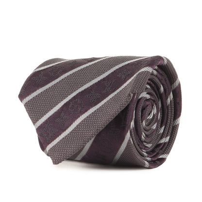 モノグラム レジメンタル シルク ネクタイ / イタリア製 クラヴァット