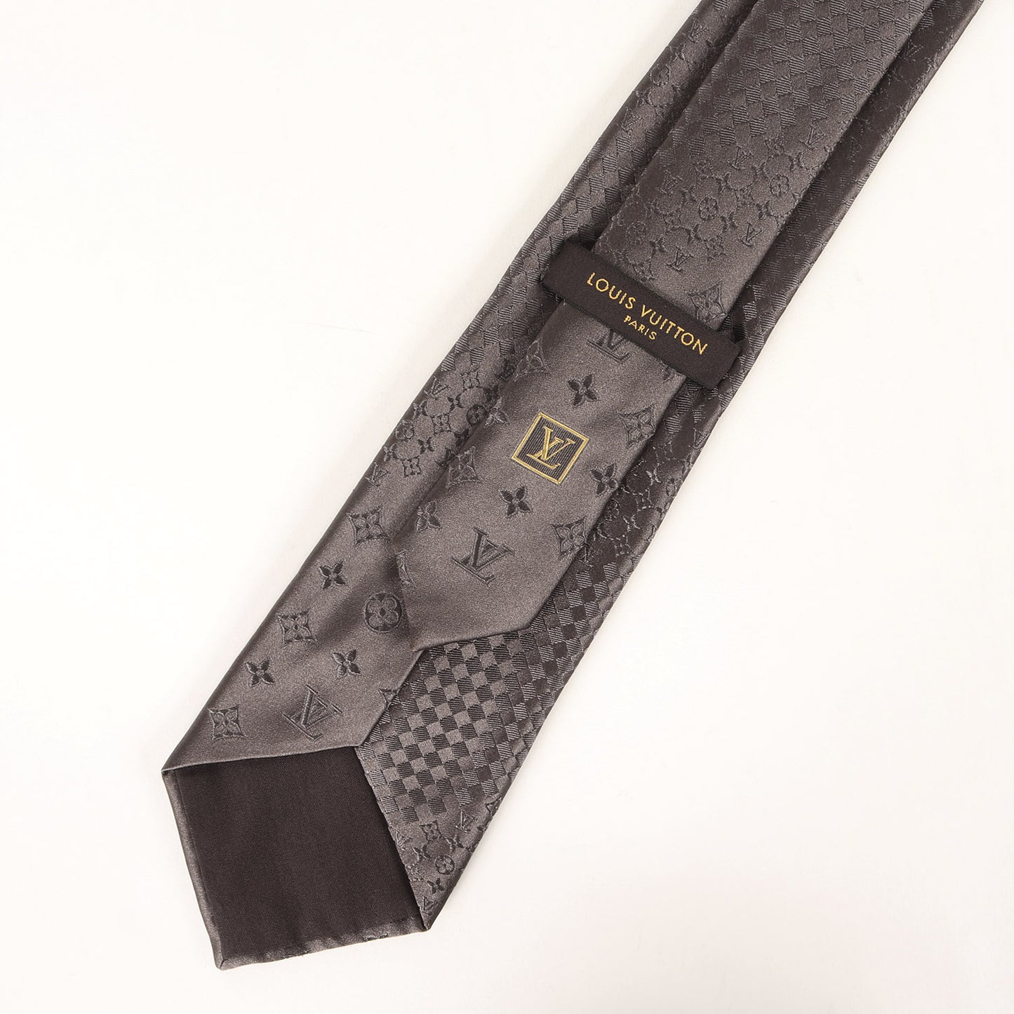 ダミエ ミックス モノグラム シルク ネクタイ / イタリア製 クラヴァット