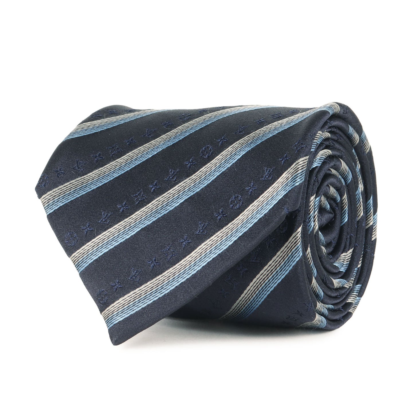 レジメンタル モノグラム シルク ネクタイ / イタリア製 クラヴァット