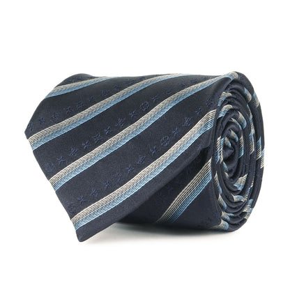 レジメンタル モノグラム シルク ネクタイ / イタリア製 クラヴァット