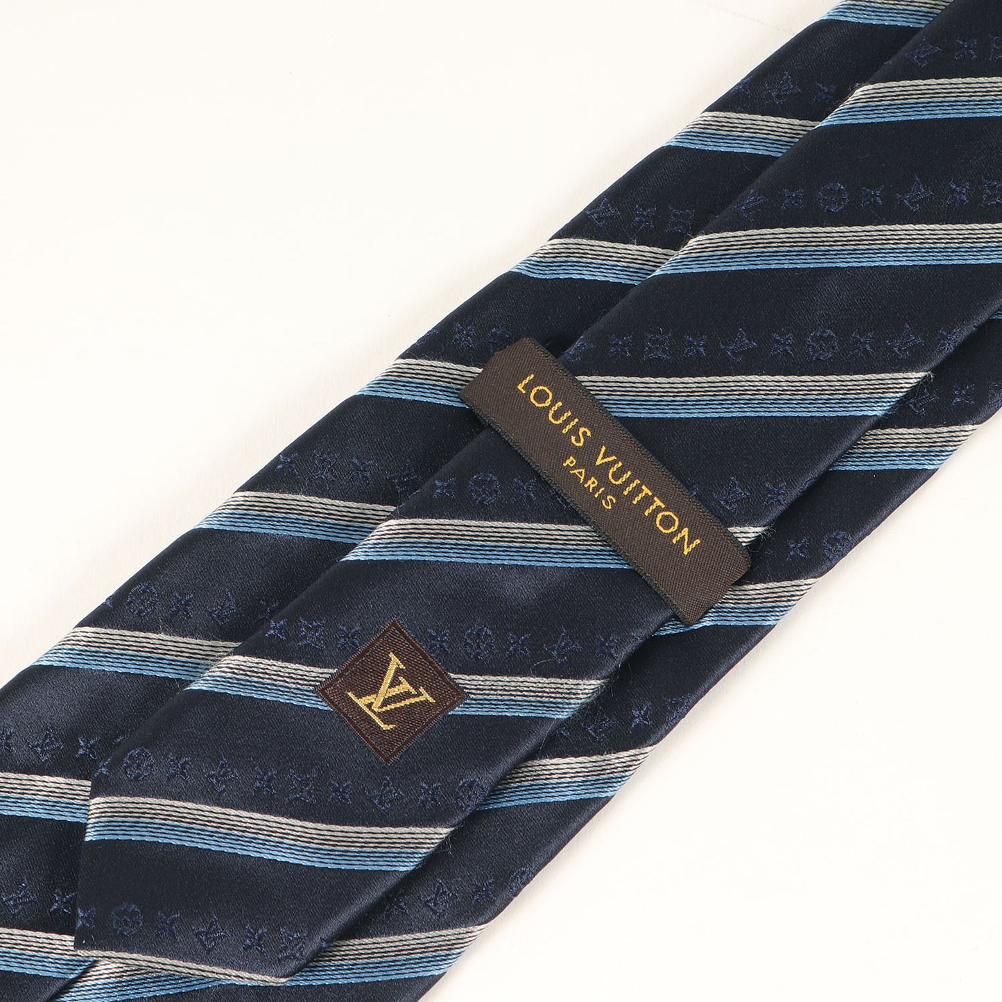 レジメンタル モノグラム シルク ネクタイ / イタリア製 クラヴァット