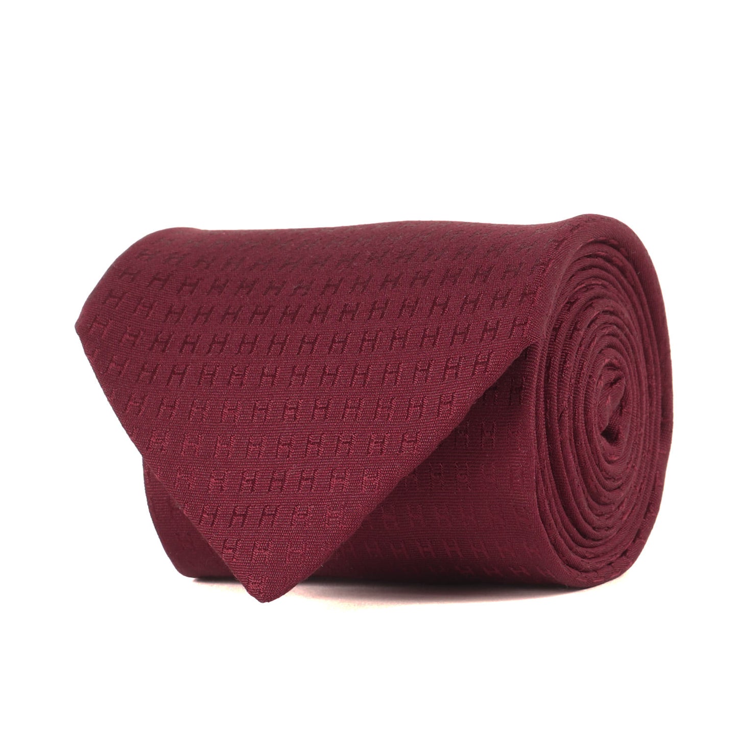 ファソネH ジャガード シルク ネクタイ / フランス製 H織り FACONNEE H