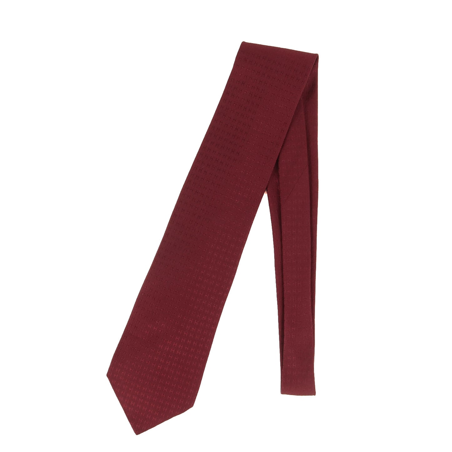 ファソネH ジャガード シルク ネクタイ / フランス製 H織り FACONNEE H