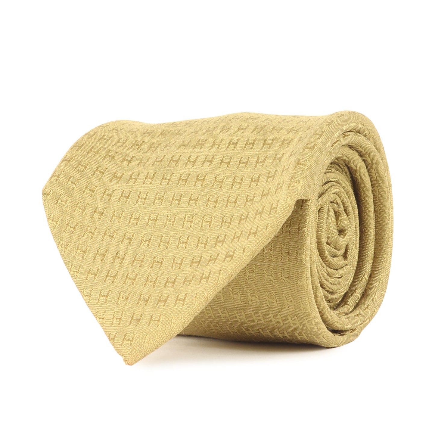 ファソネH ジャガード シルク ネクタイ / フランス製 H織り FACONNEE H