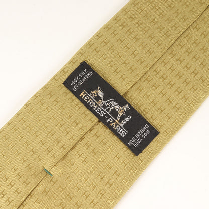 ファソネH ジャガード シルク ネクタイ / フランス製 H織り FACONNEE H