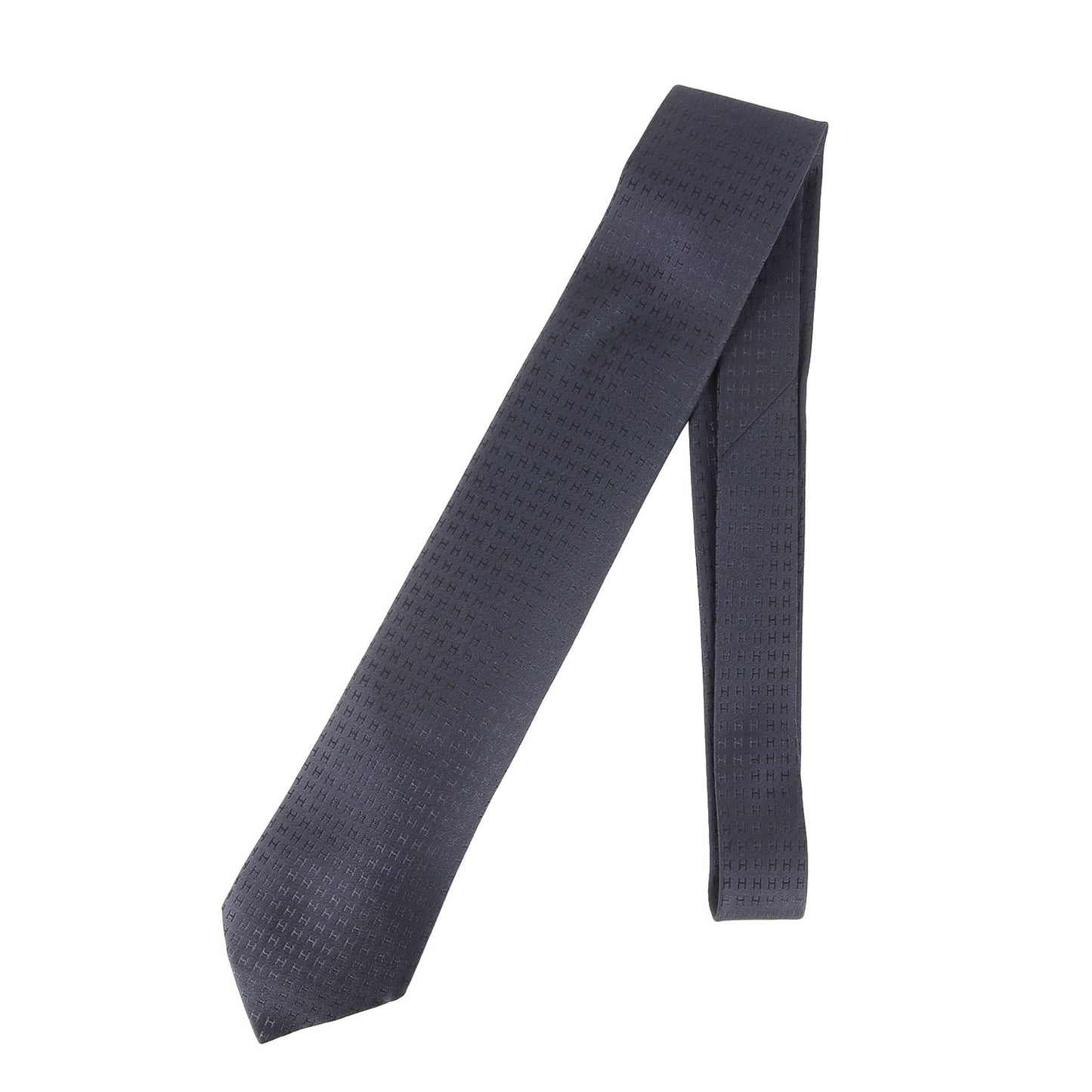 ファソネH ジャガード シルク ネクタイ / フランス製 H織り FACONNEE H