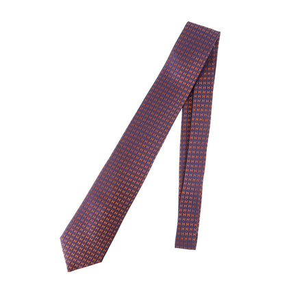 ファソネH ジャガード シルク ネクタイ / フランス製 H織り FACONNEE H
