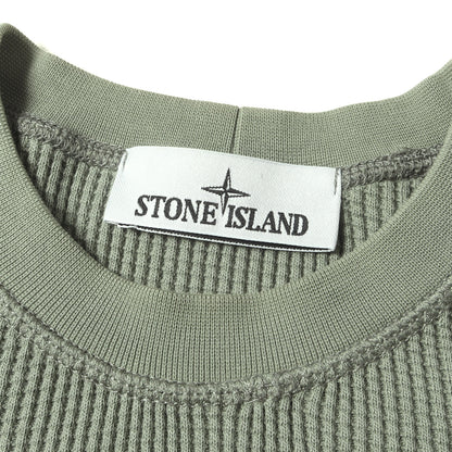25SS パッチ付き ワッフル コットン クルーネック スウェットシャツ (ORGANIC COTTON WAFFLE FLEECE)