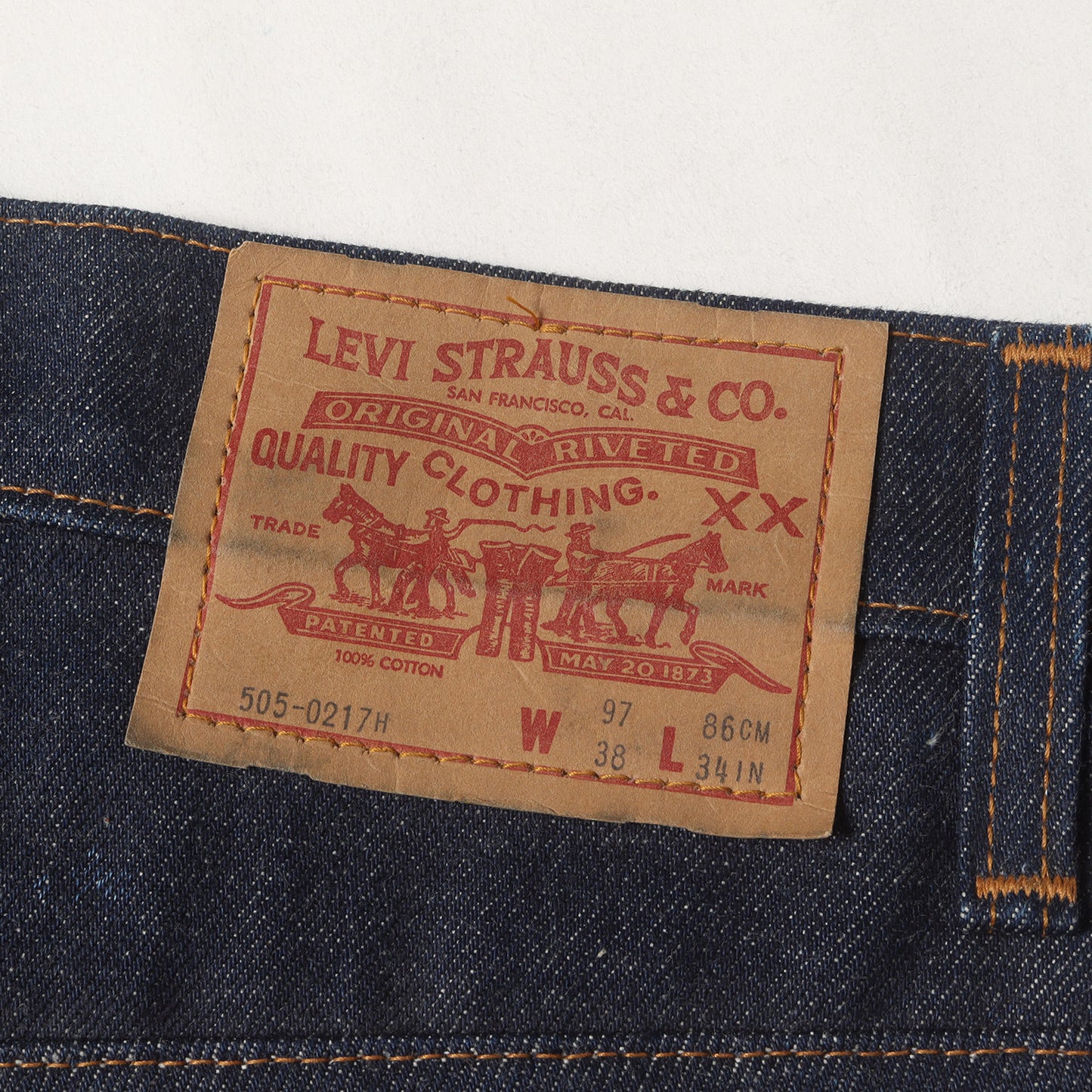 [香港製 デッドストック] 80s 極東リーバイス 505-0217H デニムパンツ