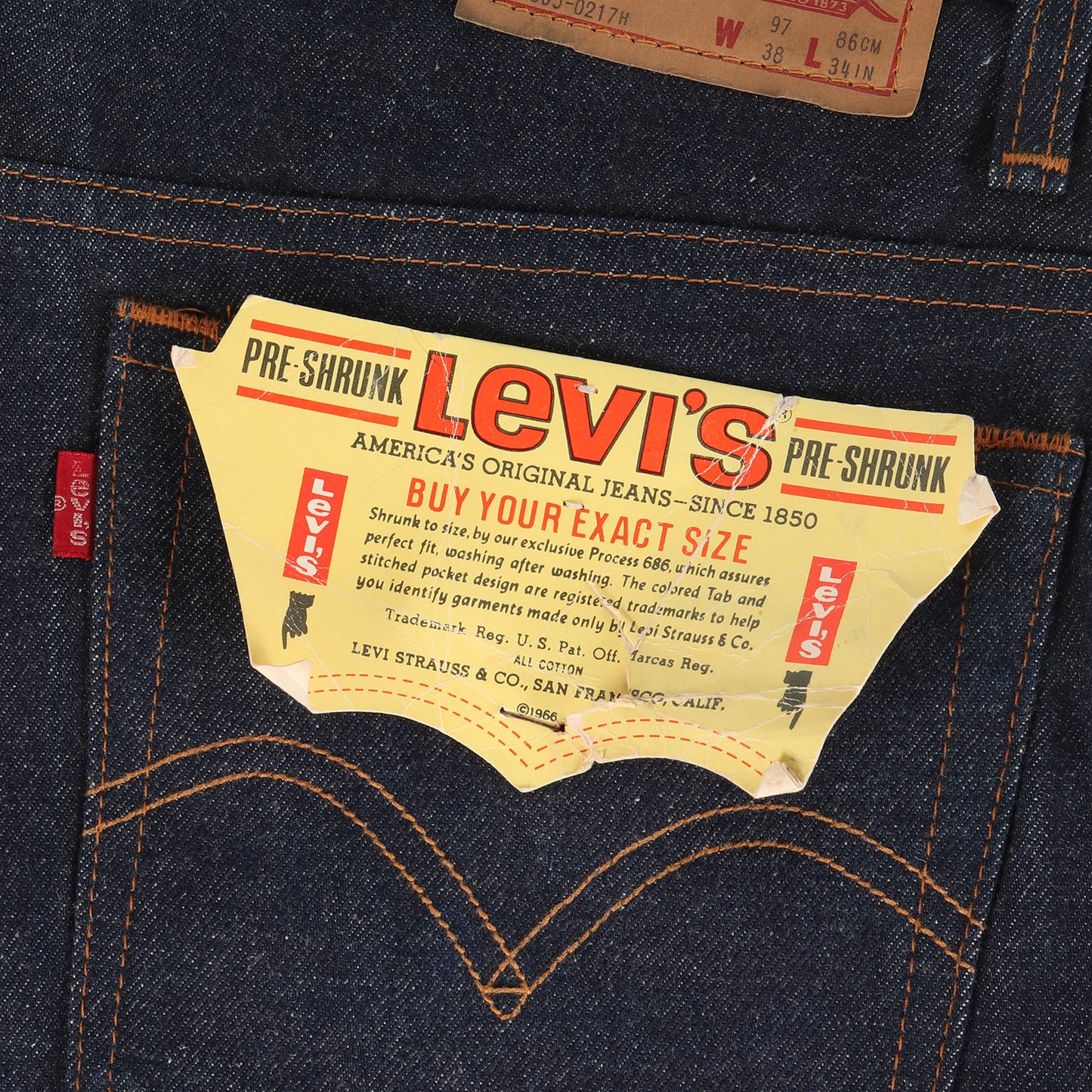 [香港製 デッドストック] 80s 極東リーバイス 505-0217H デニムパンツ