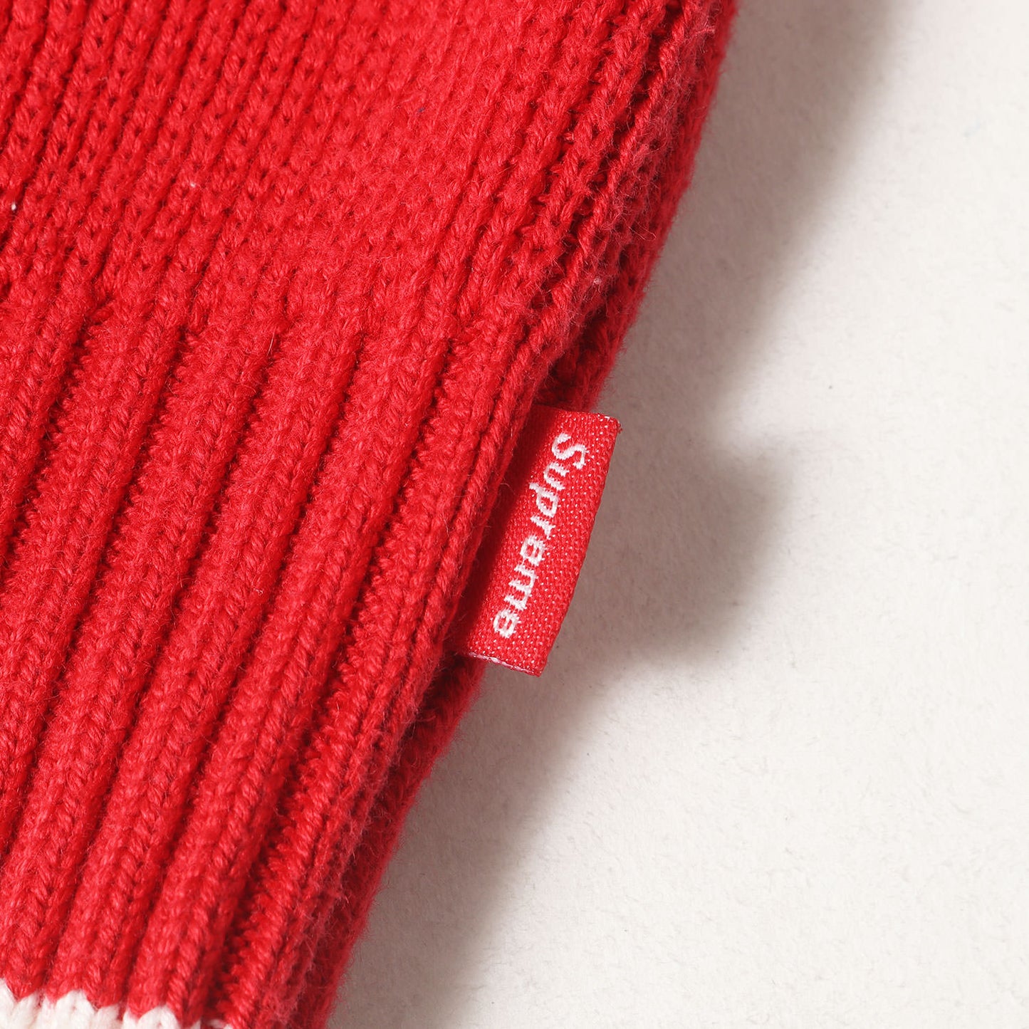 21AW フードロゴ バイカラー ニット パーカー (2-Tone Hooded Sweater)