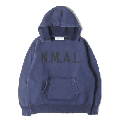 24AW ×KAPTAIN SUNSHINE ヴィンテージ加工 後付けフード N.M.A.Lロゴ スウェット パーカー (AFTER HOODIE SWEAT)