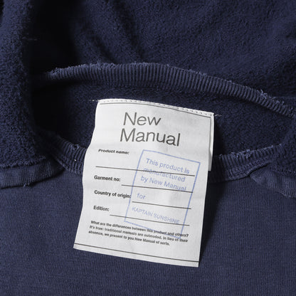 24AW ×KAPTAIN SUNSHINE ヴィンテージ加工 後付けフード N.M.A.Lロゴ スウェット パーカー (AFTER HOODIE SWEAT)