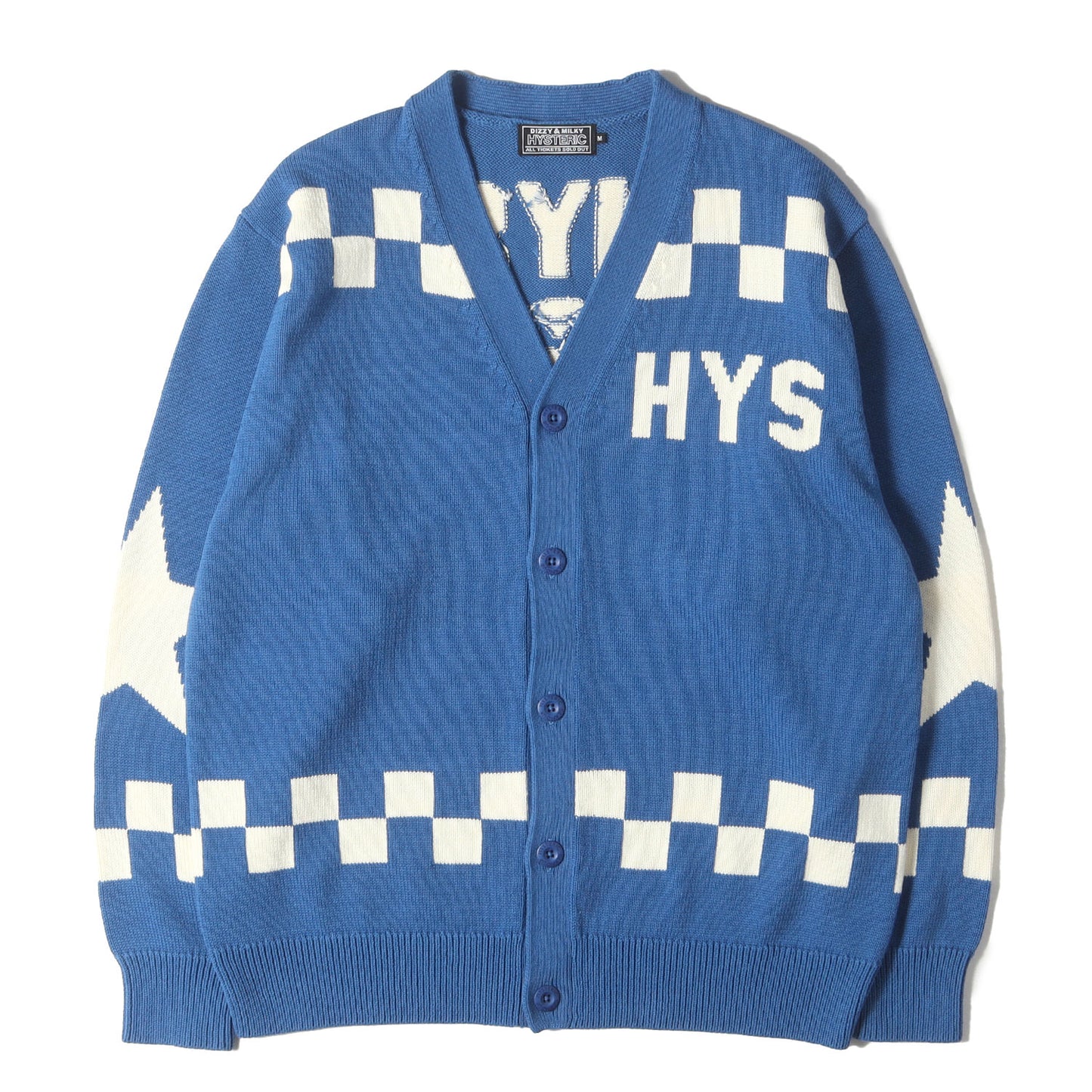 25SS DJガール チェッカーロゴ ポリコットン混紡 ニット カーディガン 02251ND01