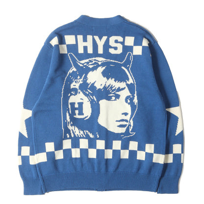 25SS DJガール チェッカーロゴ ポリコットン混紡 ニット カーディガン 02251ND01