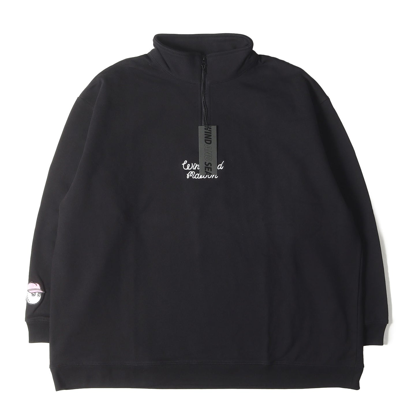 ×Malbon Golf コラボロゴ刺繍 ハーフジップ 立ち襟スウェット (HALF ZIP SWEAT)