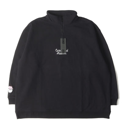 ×Malbon Golf コラボロゴ刺繍 ハーフジップ 立ち襟スウェット (HALF ZIP SWEAT)