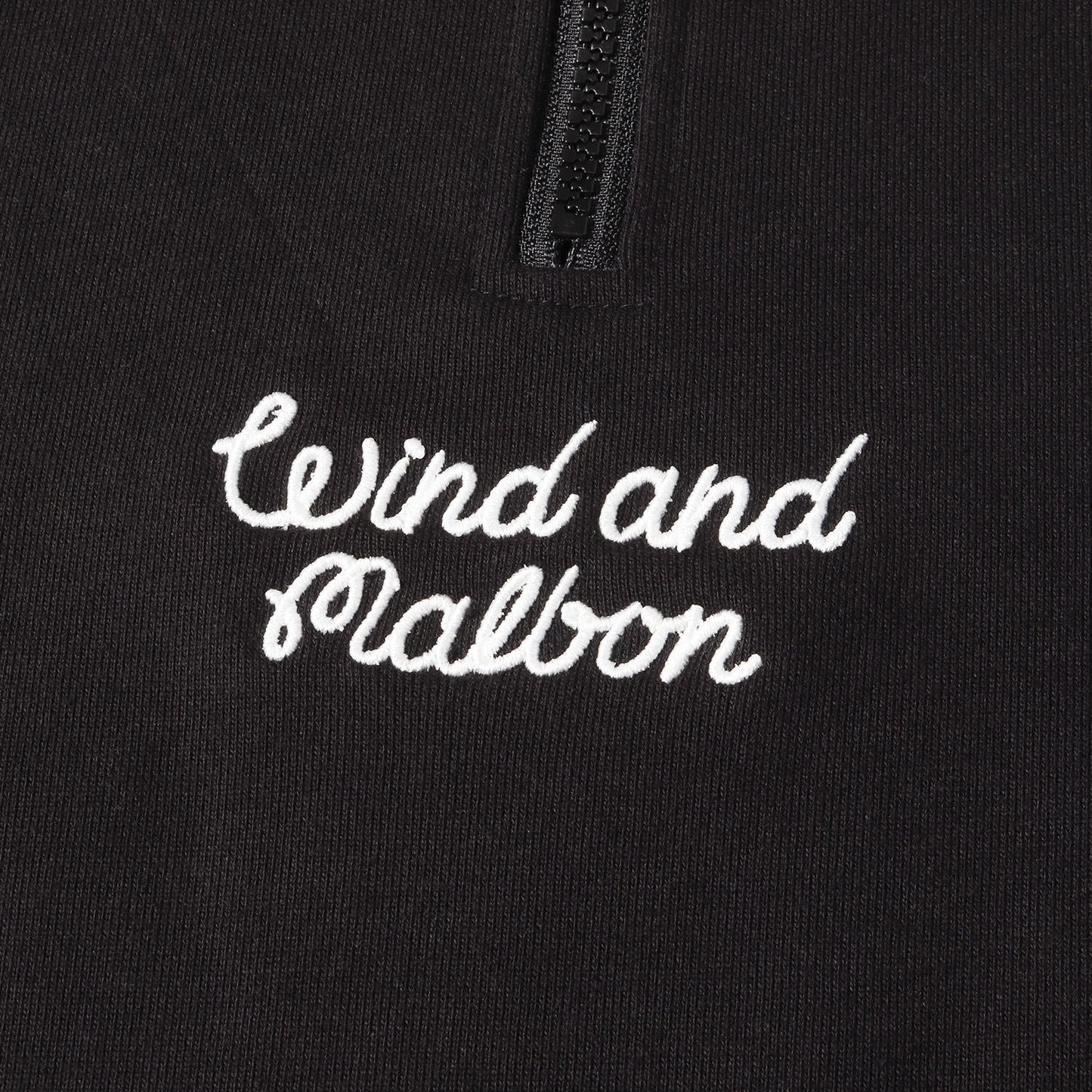 ×Malbon Golf コラボロゴ刺繍 ハーフジップ 立ち襟スウェット (HALF ZIP SWEAT)