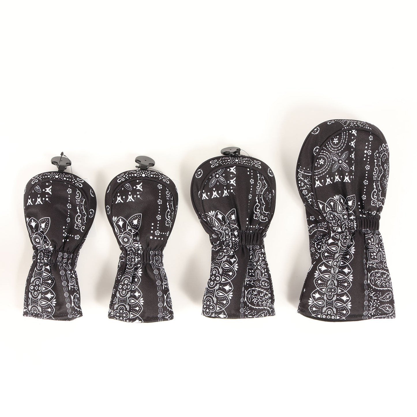 [近年モデル] ゴルフ用 ペイズリー柄 ヘッドカバー 3種/4点セット (HEAD COVER)