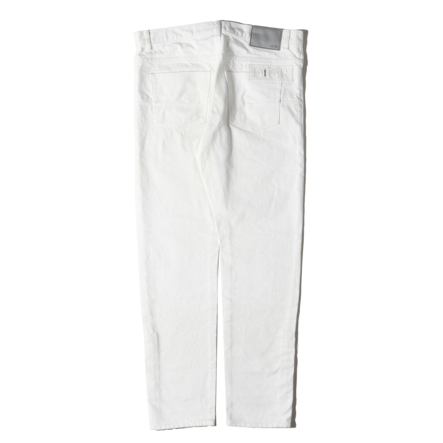 21AW ×Sacai コラボロゴワッペン 裾スナップボタン ホワイト スリム